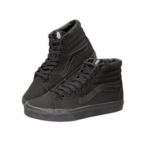 VANS Sk8 Hi Black High Top Sneakers Men’s 7 Women’s 8.5 Canvas Skate Shoes